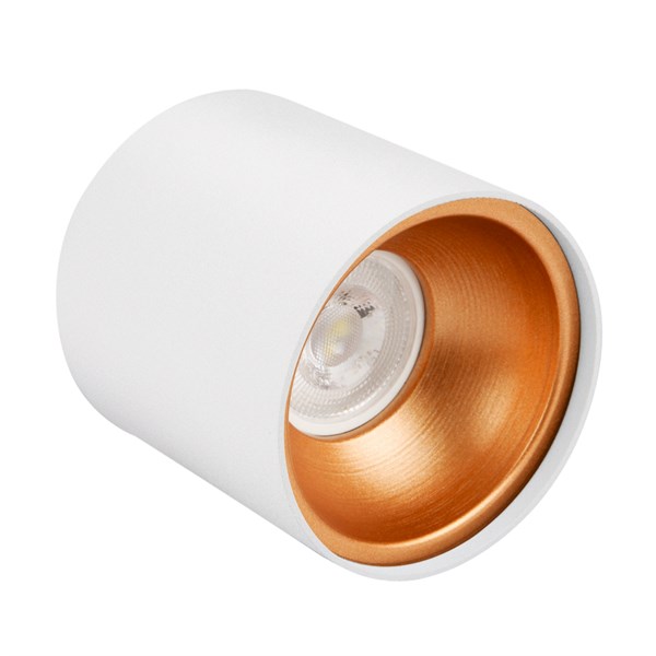 Spot Lamba LED 6W Silindir Beyaz-Bakır Duvar Aydınlatma Armatür