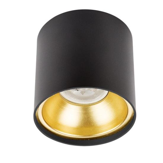 Spot Lamba LED 6W Silindir Siyah-Gold Duvar Aydınlatma Armatür